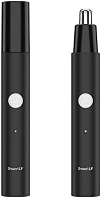 Sweetlf Tagliacapelli Per Il Naso Professionale,Rasoio Elettrico Tagliapeli Per Testa Impermeabile E Facile Da Pulire,Funzionamento A Batteria,Per Uomini E Donne（Nero）