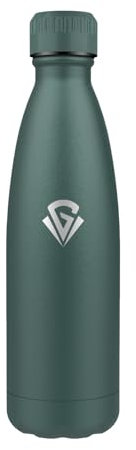 Cantimplora Acero Inoxidable 500ml, Botella Termica sin BPA, A Prueba de Fugas, Termica Botella Reutilizable, Garrafa Termica con Doble Pared para Deporte, Oficina, Escuela, Senderismo, Camping