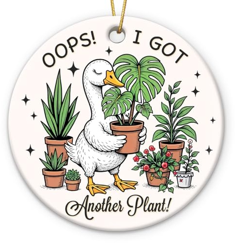 Plant Ornament 2025, Unique Gardening Gifts for Women Men Friends Mom Grandma, Funny Christmas Ornaments for Plant Lovers, Adorable Christmas Ornaments for Tree Decorations