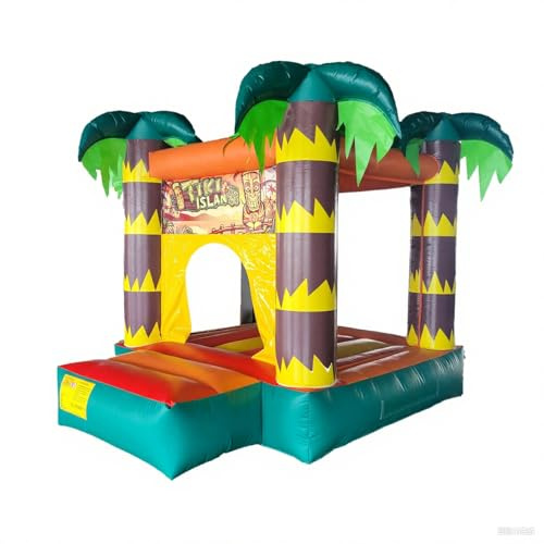 Commercial Inflatable Bounce House Jumper Bouncy Castle PVC Large Commercial Kids Jumping Bed for Outdoor Wedding Birthday gift 8ft * 8ft *10.1ft