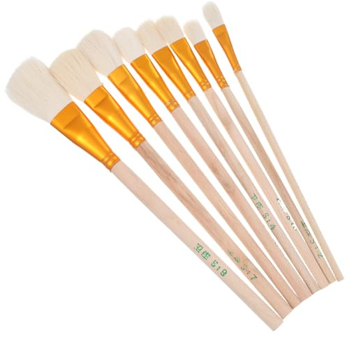 Ciieeo Lot de 8 Outils Manuels de Pollinisation pour Jardin, Pinceaux Pollinisateurs de Tailles 1 à 8 en Plastique Sécurisé, Adaptés la Pollinisation des Légumes, Fruits et Plantes