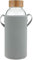 Ferexer Trinkflasche Glas 1.5 Liter Borosilikat Trinkflasche Glas Wasserflasche mit Bambus Deckel mit Neoprenhülle 1500 ml / 1.5 L