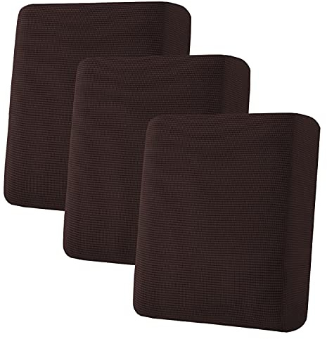 H.VERSAILTEX Super Stretch Stylish Cushions Covers/Furniture Cover Spandex Jacquard Small Checked Pattern Super Soft Slipcover Washable Individual