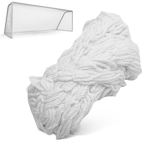 Soccer Net 12x6, Soccer Net for Replacement Football Goal Netting for Adults and Youth Football Practice, White