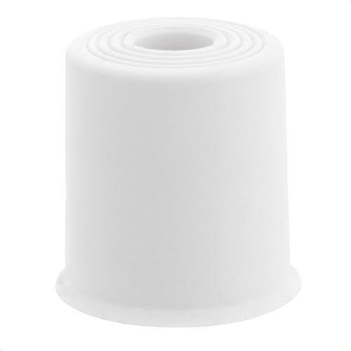 WAGNER Golvdörrstopp/väggdörrstopp VULKANO MEDIUM – diameter Ø 35 x 35 mm, buffert av högkvalitativt massivt gummi, vit, för skruvning – Tillverkad i DE – 15524121