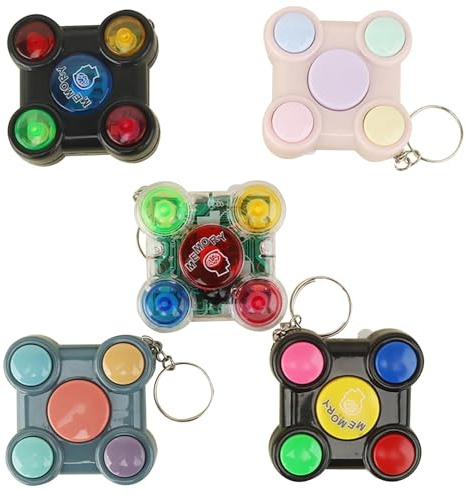 Gioco di memoria portatile, gioco di memoria illuminato portatile,Brain Games Giochi da tavolo classici con luci e suoni - Classici giochi da tavolo da memorizzare, divertenti quiz da tavolo