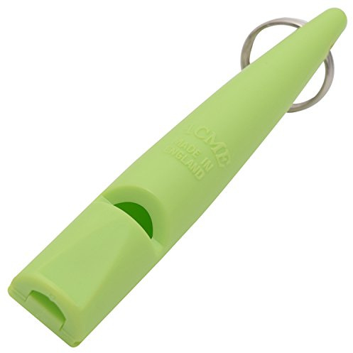 ACME Silbato para perros n.º 210,5 con instrucciones (idioma español no garantizado). El original de Inglaterra: ruidoso y amplio alcance (verde lima)
