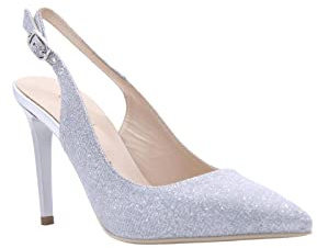 Nero Giardini E307050DE Décolleté Donna in Pelle - Ghiaccio 37 EU