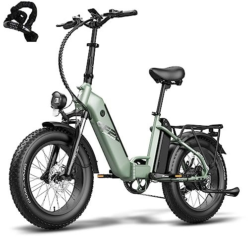 Fafrees FF20 Polar E Bike Damen Klappbar mit 12Ah/576Wh*2 Akkus, [ Offiziell ] Fahrrad E-Bike Herren Elektrofahrrad 20, Klapprad 100-150KM, 65 N.m Fatbike E Mountainbike Ebike 150KG