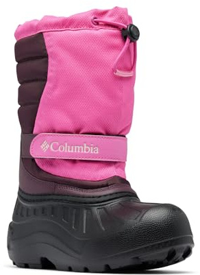 Columbia Powderbug Snowlite, Stivali da neve Unisex - bambini e ragazzi, Pink Ice/Moonvista Youth, 32 EU