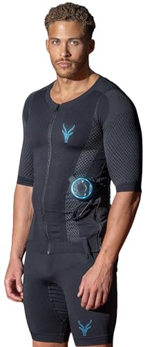 Antelope Evolution Männer EMS Anzug Größe S/S, EMS Komplettsystem für effektives Ganzkörpertraining, Fitnessgerät für Zuhause oder im Studio, Heimtrainer, unterstützt beim Abnehmen und Muskelaufbau