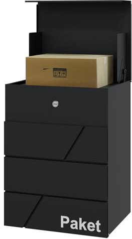 Buzón inteligente 2 en 1 para paquetes, color antracita