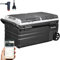 Skandika Gefrierbox Routa 75 L | Kompressor Kühlbox +20 ° bis -20 °C | App-Steuerung, 2 Zonen, Autokühlschrank mit 2 Fächern, leise, Eco-Mode| Camping Kühlschrank für Auto, LKW, Bus, Camper