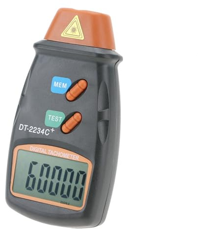 lyrlody Digital Varvmätare, Handhållen Fotokometer, Auto -intervallmotor Varvare, Lågt Batteriindikator Mini RPM Testermätare, Brett Mätområde med Stabil Prestanda, Idealisk för
