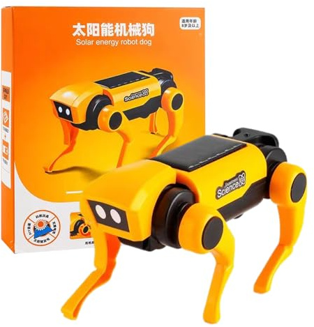 Intelligent Robot Dog Toy – Solar Energy Powered Structure, Yourself Mechanical Pet, Motion Learning Gadget, Creative Assembly Kit | for Kids’ Scientific Discovery, Practice, Classroom Demonstration