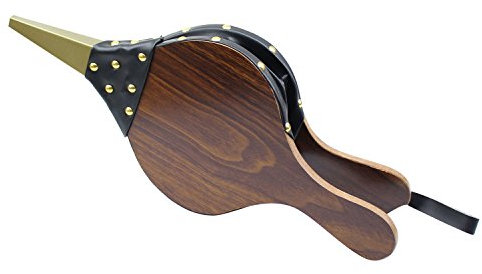 Blasebalg, Kamin Blasebalg 38,1 x 16,5 cm Air unten Kamin Gebläse Leder Blasebalg Fire Blasebalg für Kamine, BBQ und Camping, unten mit Lederband zum Aufhängen