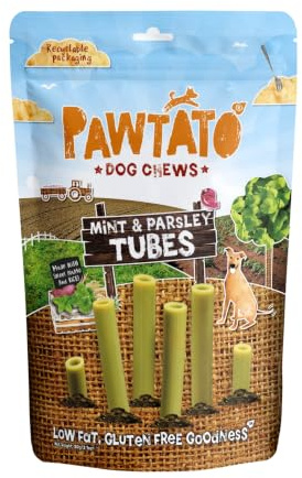 Benevo Pawtato mint- och persilja rör sötpotatis och ris hundtugg 90 g
