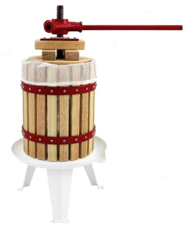 KuKoo – Pressoir à Fruits Traditionnel de 12 litres pour la Fabrication de Jus de Fruit, Vins et Cidres