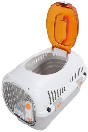 Hard Shell Pet Carrier, Airline Cat & Dog Travel Crate, Large Space for Outdoors Trip, Plastic Pet Kennel, for Vehicle Transport