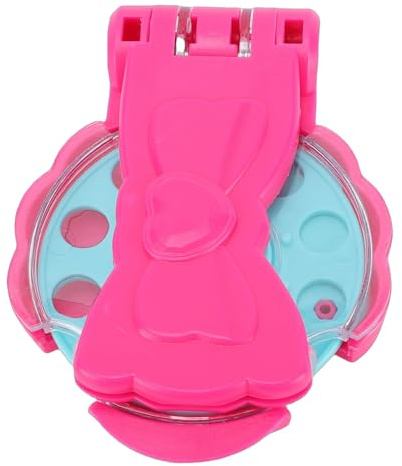 Dpofirs Outil de Coiffure en Brillant, Presse et Applicateur de Bâton pour Enfants, Kit de Bijoux Roses avec Motifs de Pierres Précieuses Multicolores