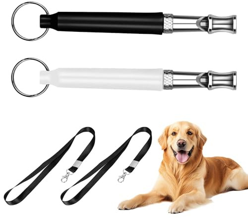 ATBUSS 2 Sifflets De Formation pour Animaux De Compagnie, Ensemble De Sifflets pour Chien À Ultrasons, Outil De Sifflet pour Chien Silencieux, Équipement De Récupération en Plein Air.