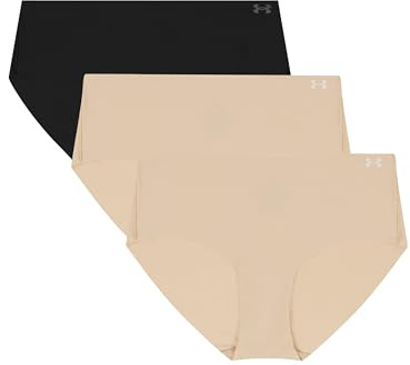 Under Armour Confezione da 3 Slip Hipster da Donna Pure Stretch – Invisibili, Senza Cuciture, Non Lascia segni, Ultraleggeri, Comfort Tutto Il Giorno