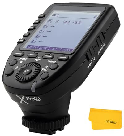 Godox Xpro-S für Sony Blitzauslöser, 2.4G TTL Drahtloser Blitzauslöser 1/8000s HSS TTL Convert Manuelle Funktion Großer Bildschirm