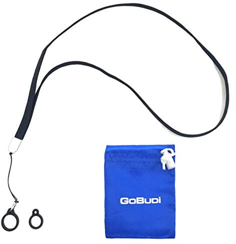 GOBUDi Lanyard Necklace Leash Compatible with VUSE Vibe and VUSE Alto (Black)