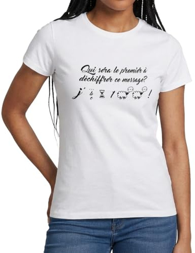 Spreadshirt Grossesse Annonce J'Attends Un Bébé T-Shirt Femme, XL, Blanc