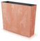 Blumenkasten Blumentopf Einsatz 58x18x50 cm Terrakotta Beton Optik braun orange Trapezform dekorative Abschürfungen UV beständig Balkonkasten Innen/Außenbereiche