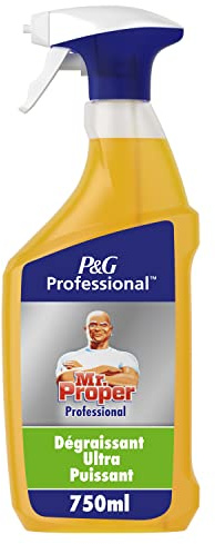 Mr Propre Professionell kraftfull avfettningsmedel, 4,5 l (6 x 750 ml), eliminerar upp till 100 % fett