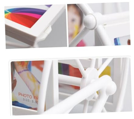 STOBAZA Cornice Per Foto Ruota Panoramica Da Album Fotografico Retrò Cornice Per Esposizione Di Foto Decorazione Fotografica Da Tavolo Per Casa Bianco