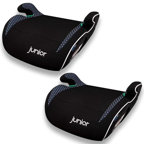 PETEX Max 2x Kindersitzerhöhung, Sitzerhöhung, i-Size R129/03, blau/weiss