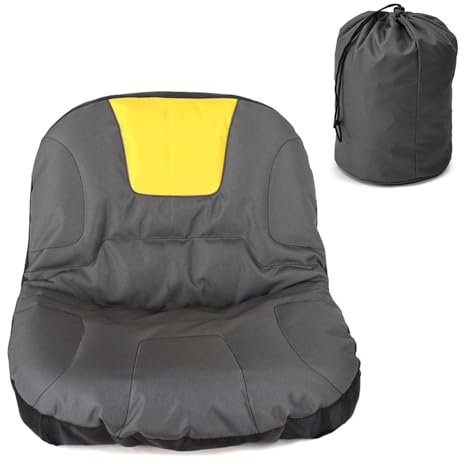 Housse de Siège Universelle pour Tondeuse à Gazon Autoportée et Tracteur avec Sac de Rangement