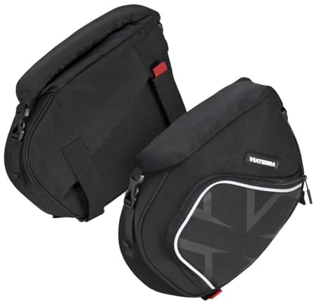 ViaTerra Royal Enfield Himalayan 450 Accessories |100% Waterproof Front Frame Motorcycle Bags (Set of 2) I Suitable for Touring & Trail Rides