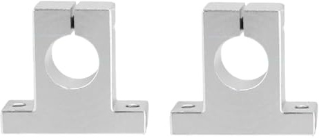 Ohulelks 2 Pièces de Tige de Serrage de Rail de Mouvement Linéaire, Support de Guidage de Rail, Support D'Arbre, Support D'Accouplement SK20 20 mm