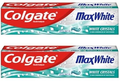 Colgate x2 Max White with White Crystals 100ml Each Toothpaste