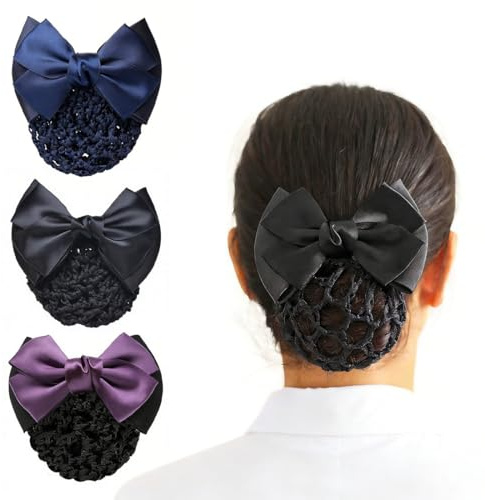 COYUN Retina per Capelli,3 Pcs Retina per Chignon Bambina, Retine per Capelli per Acconciature, Retine per Capellis Annodate, per Chignon, Fasce per Capellis