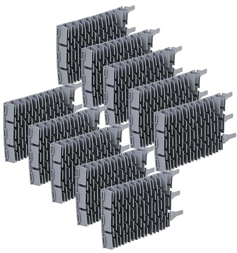 vhbw 10 x borste kompatibel med Zodiac RG3200, OT3290, OT3240, RT 2100, OT 3300, OT3230 poolrobot, poolsugare – av gummi, 24,5 x 13 x 3 cm