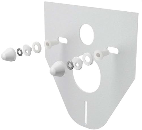 AlcaPlast M910 Schallschutzset 5 mm mit Schraubenabdeckung | für Wand WC und Bidet, Farbe:weiß