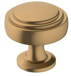Amerock | Cabinet Knob | Champagne Bronze | 1-1/4 inch (32 mm) Diameter | Winsome | 1 Pack | Drawer Knob | Cabinet Hardware