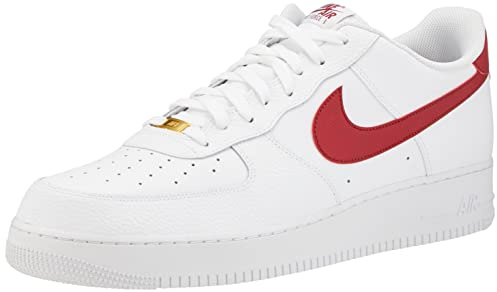 Nike Dunk Hi Retro Basketballschuhe für Herren, White Team Red White, 39 EU