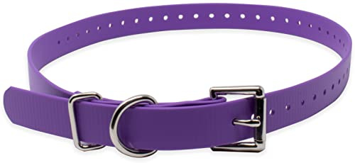 E-Collar Educator 3/4 Biothane Dog Collar, Purple
