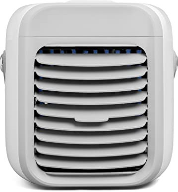 Portable Air Cooler and Fan - Rapid Cooling System - Cool Mist Spray Adjustable Vent - Rechargeable 2000 mAh Battery - Ideal for Home Office Work