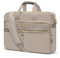 MOSISO 15-15,6 Zoll Laptoptasche, Aktentasche für Frauen&Männer, 16 Zoll Square Quilted Computer Messenger Tasche Büro Reisen Business mit 3 Taschen & Riemen, Taupe Braun
