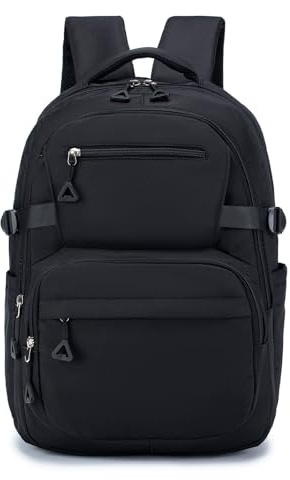 YOODI British Airways 40x30x15 Zaino da Viaggio Aereo Bagaglio a Mano Impermeabile Zaino Scuola Zaino Porta PC 14 Pollici Cabin Bag Travel Backpack per Donna Uomo Lavoro Università, Nero