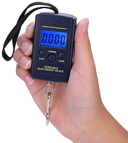 Bilancia Digitale Tascabile 40kg con Display LCD Retroilluminato
