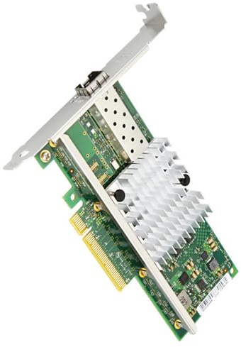 Tarjeta de interfaces de red PCIe 8X con puerto SFP+ único de 10 Gigabit, optimizada para servidores, estaciones de trabajo, servidores de virtualización, adaptadores de red de escritorio NAS