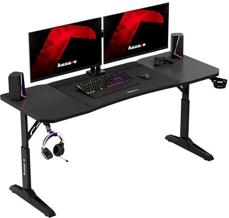 huzaro Hero 4.6 Gaming Tisch höhenverstellbar, Schreibtisch 160x60 cm
