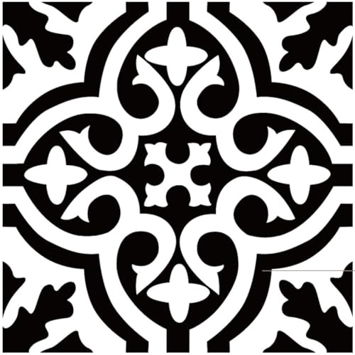 Neukids 50PCS Black Tile Stickers Kitchen Tile Sticker, Peel and Stick Tile Stickers for Kitchen, Bathroom self Adhesive Tiles, Laundry, RV, Fireplace Cooker Backsplash